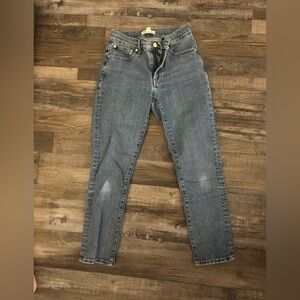 Madewell Womens Straight Blue Jeans